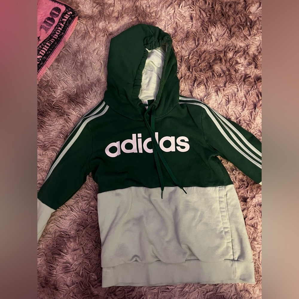 Adidas women’s green Hoodie